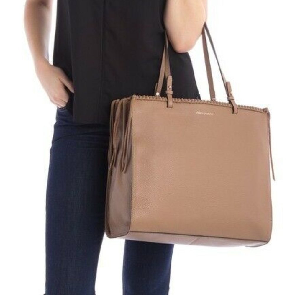 NEW Vince Camuto Litzy Leather Tote Bag - Picture 1 of 4